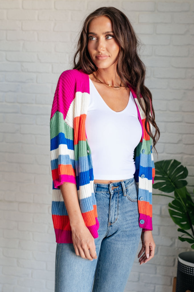 Bold Flirt Button Down Cardigan - The Edit LLC