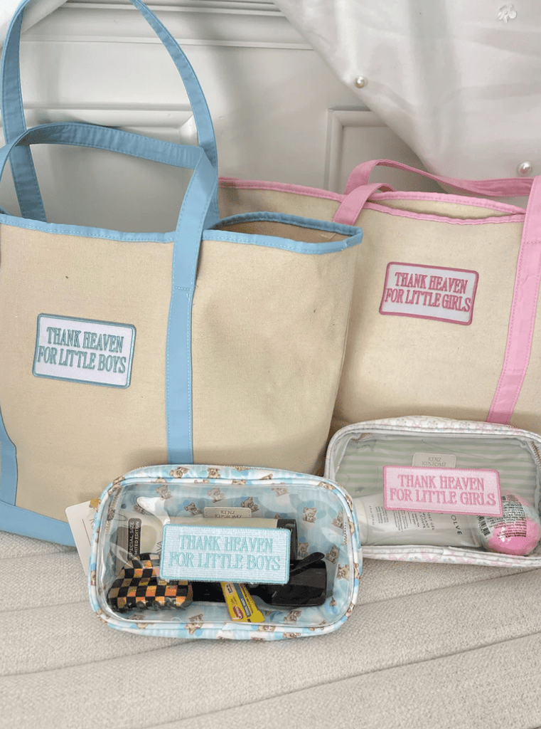 Boys: Thank Heaven - Canvas Boat Tote - The Edit LLC