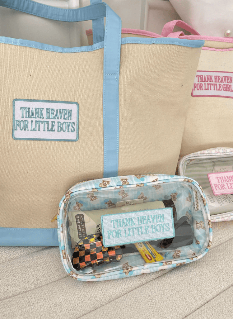 Boys: Thank Heaven - Canvas Boat Tote - The Edit LLC