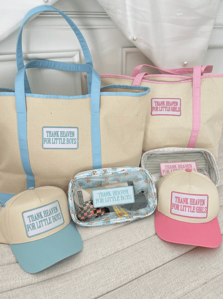 Boys: Thank Heaven - Canvas Boat Tote - The Edit LLC