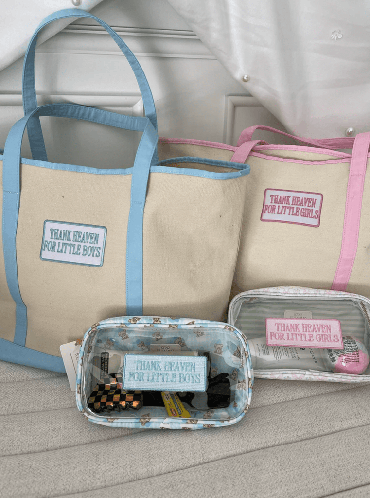 Boys: Thank Heaven - Canvas Boat Tote - The Edit LLC