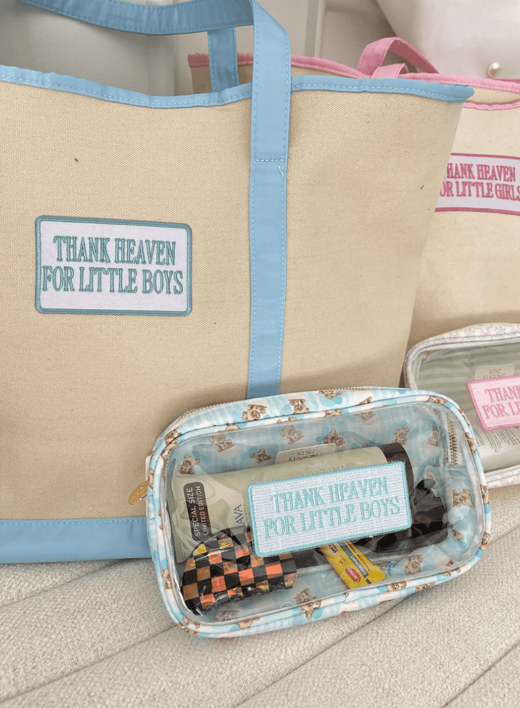 Boys: Thank Heaven - Canvas Boat Tote - The Edit LLC