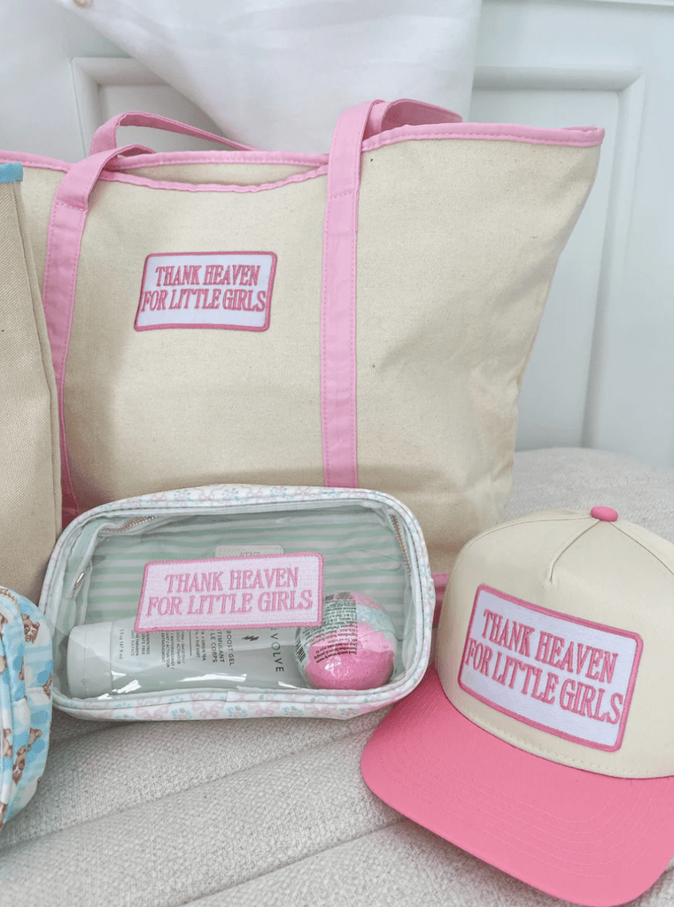 Boys: Thank Heaven - Canvas Boat Tote - The Edit LLC