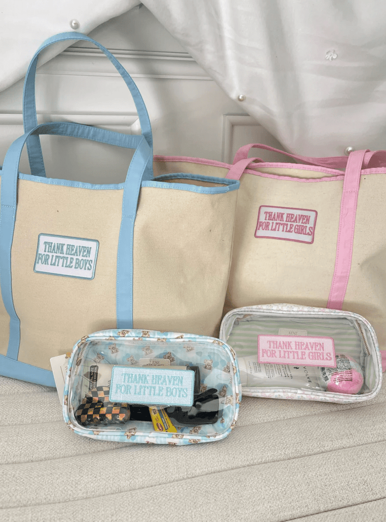 Boys: Thank Heaven - Canvas Boat Tote - The Edit LLC