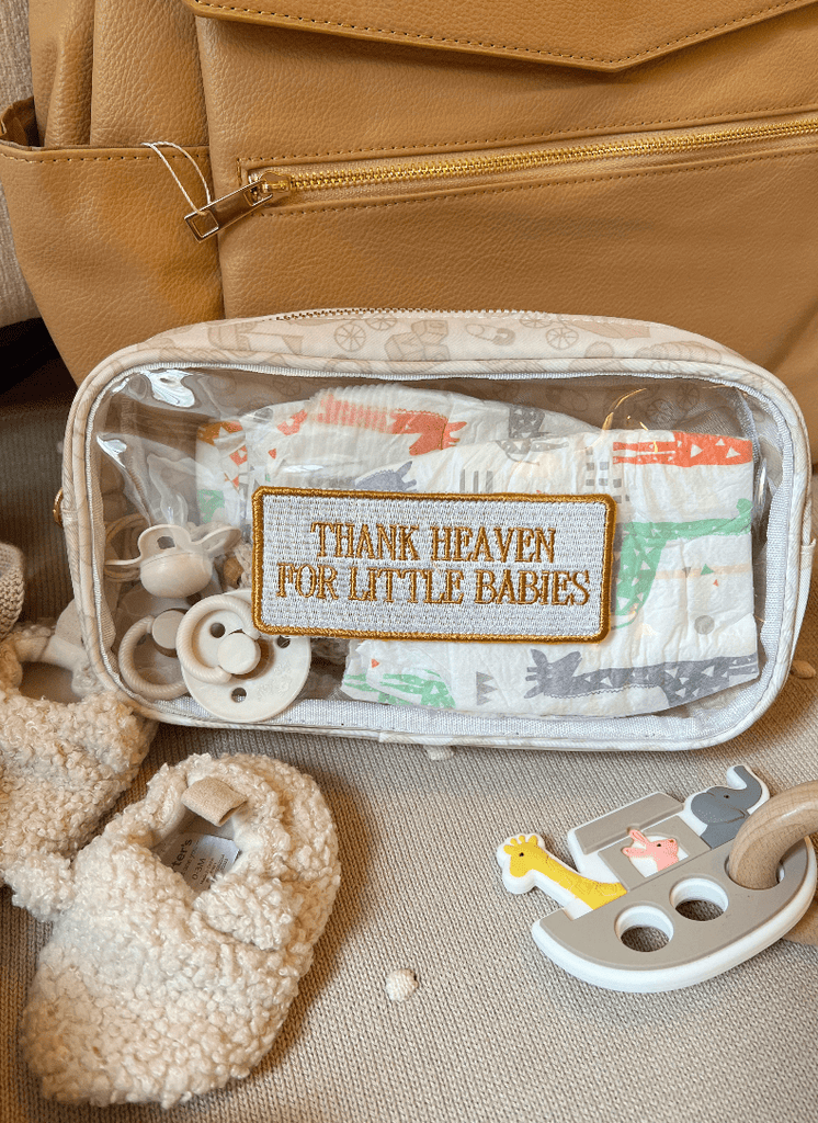 Boys: Thank Heaven - Medium Clear Bag - The Edit LLC