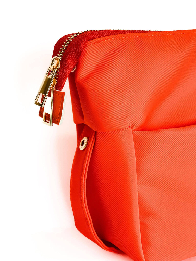 Bright Orange Cosmetic Bum Bag, Cosmetic Pouch, Makeup Pouch - The Edit LLC