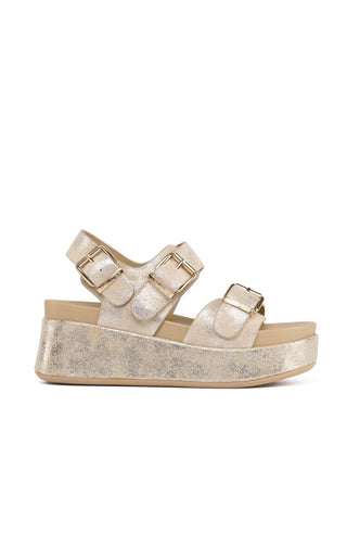 BROOKE: SAND METALLIC / 8.5 - The Edit LLC