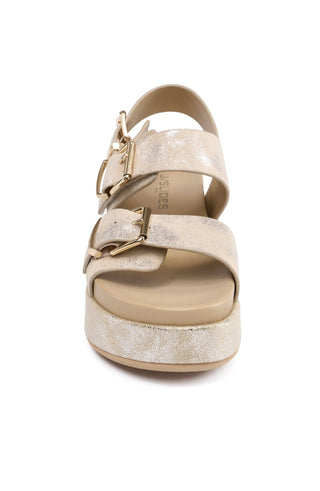 BROOKE: SAND METALLIC / 8.5 - The Edit LLC