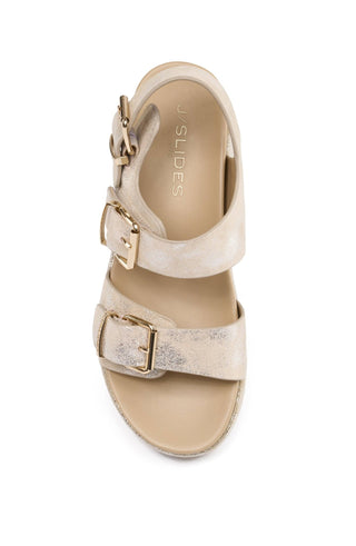 BROOKE: SAND METALLIC / 8.5 - The Edit LLC