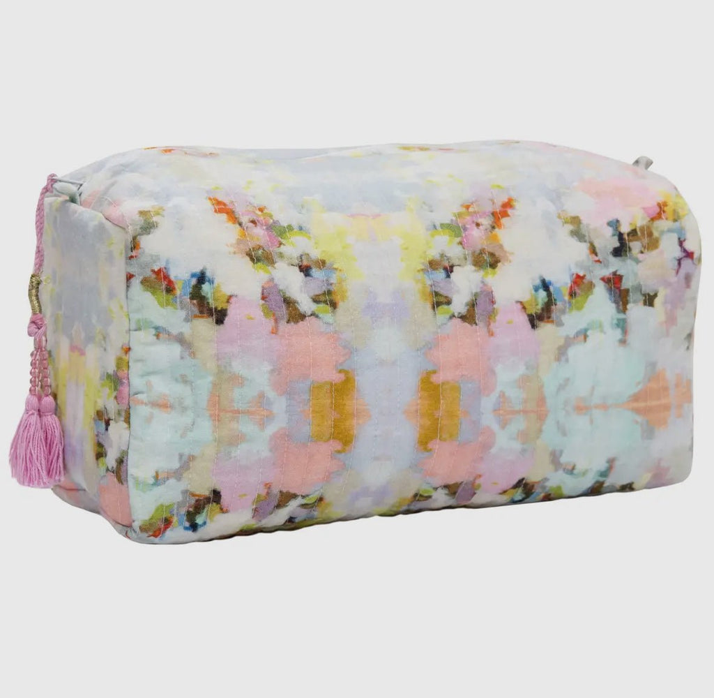 Brooks Avenue Large Cosmetic Bag: Large (10.5"x4.5"x5.7") - The Edit LLC