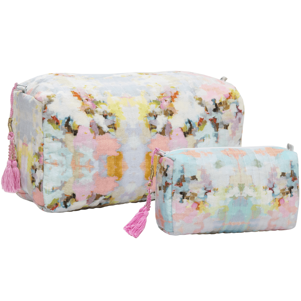 Brooks Avenue Small Cosmetic Bag: Small (7"x2.5"x4") - The Edit LLC