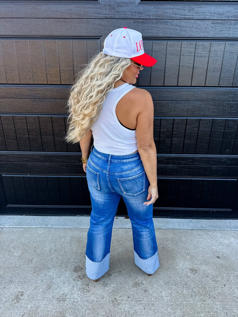 Brooks Wide Cuff Jeans - The Edit LLC
