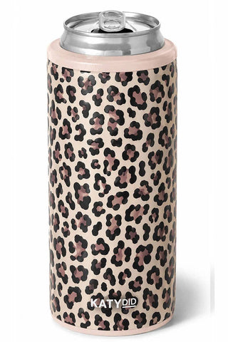 Brown Leopard Wholesale Slim Can Sleeve: Brown Leopard - The Edit LLC
