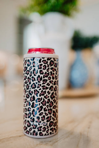 Brown Leopard Wholesale Slim Can Sleeve: Brown Leopard - The Edit LLC