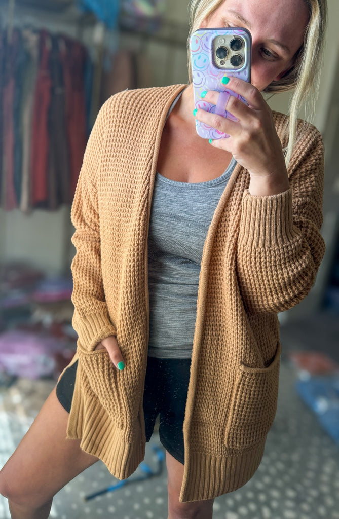 Brush Open Pocket Cardigan - The Edit LLC