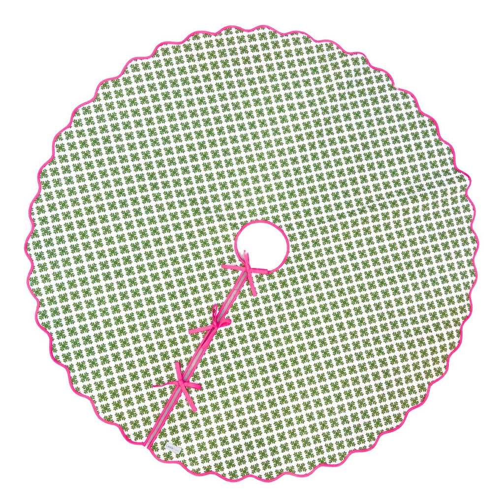 Brushstrokes Green Tree Skirt: One Size - The Edit LLC