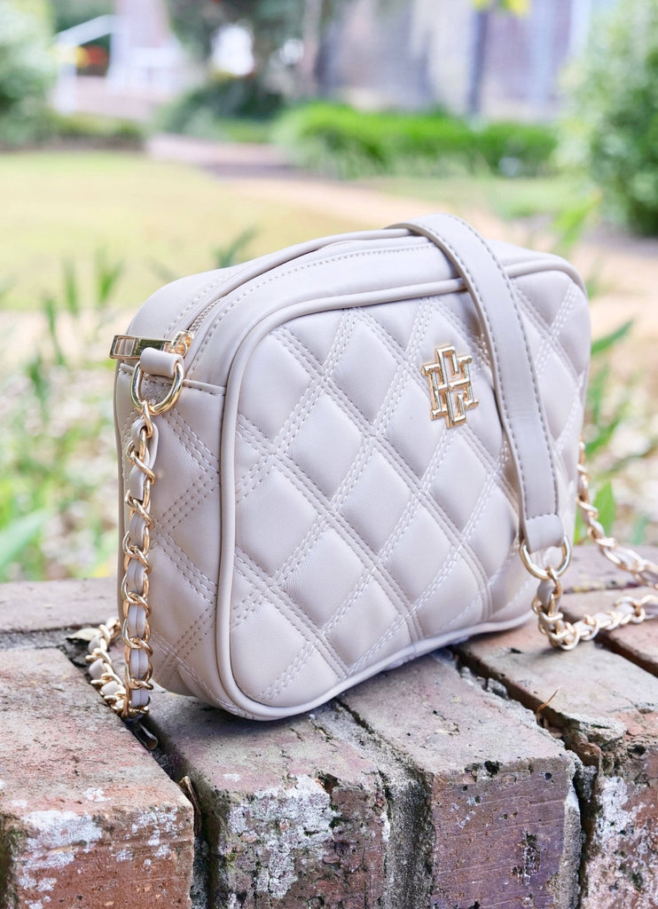 Bryce Crossbody NUDE QUILTED DQ: Default - The Edit LLC