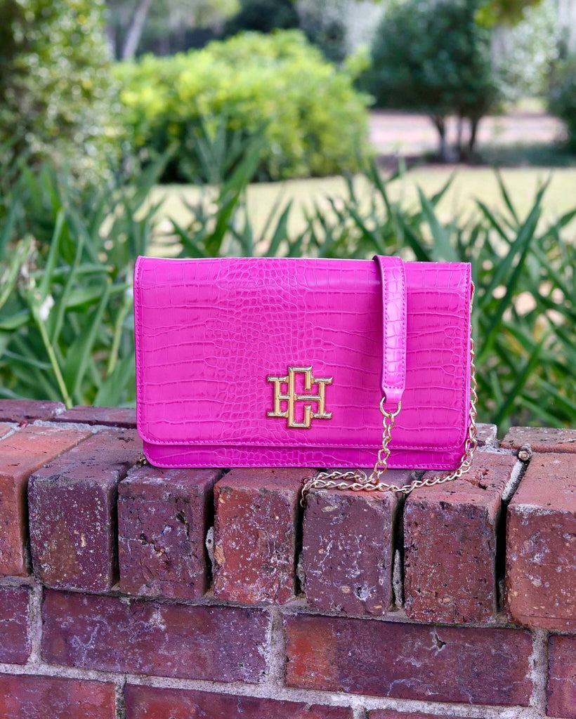 Bryn Clutch/Crossbody Hot Pink EC: Default - The Edit LLC