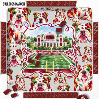 Bulldogs Mahjong Mat 31" - The Edit LLC