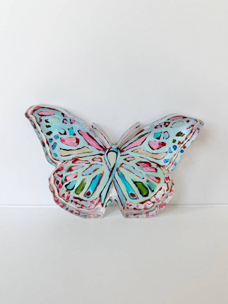 "Butterfly of Hope I" acrylic: Mini Shelfie - The Edit LLC