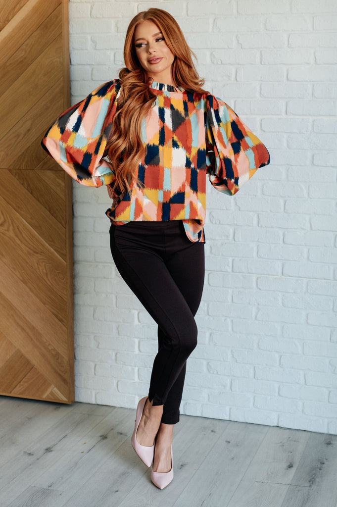 Call It What It Is Mod Print Blouse - The Edit LLC