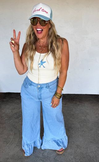 CALLIE RUFFLE JEANS: 1 - The Edit LLC