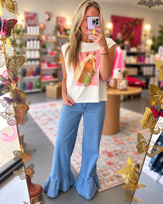 CALLIE RUFFLE JEANS - The Edit LLC