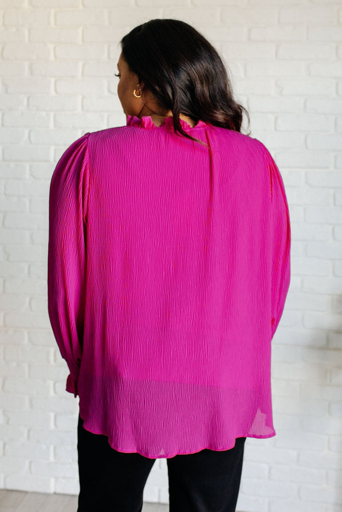 Candid Moment Ruffle Neckline Blouse - The Edit LLC