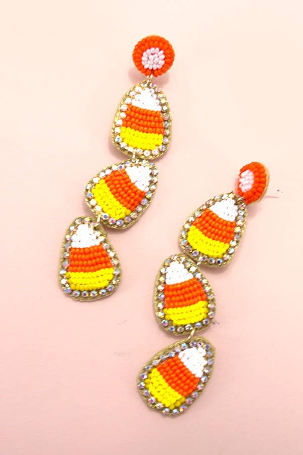 Candy Corn Earrings - The Edit LLC