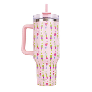 Candy Nutcracker Tumbler Pink/Multi 40oz - The Edit LLC
