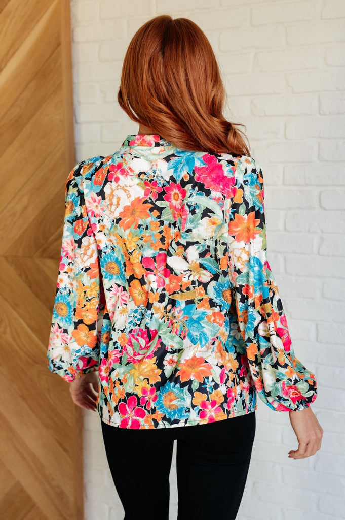 Carry Me Away Floral Peplum Blouse - The Edit LLC