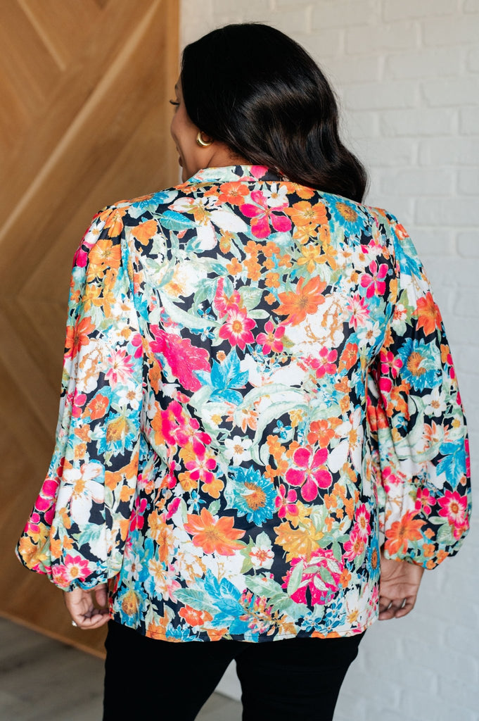 Carry Me Away Floral Peplum Blouse - The Edit LLC