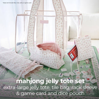 Case-Mate Mahjong Jelly Tote Set: Ballet Pink Bow - The Edit LLC