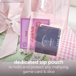 Case-Mate Mahjong Jelly Tote Set: Ballet Pink Bow - The Edit LLC