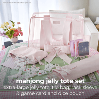 Case-Mate Mahjong Jelly Tote Set: Tortoiseshell Bow - The Edit LLC