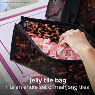 Case-Mate Mahjong Jelly Tote Set: Tortoiseshell Bow - The Edit LLC