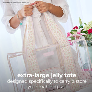 Case-Mate Mahjong Jelly Tote Set: Tortoiseshell Bow - The Edit LLC