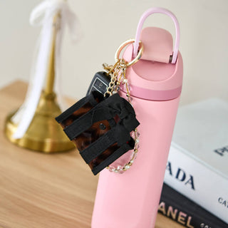 Case-Mate Mini Jelly Tote Bag Keychain & Bag Charm: Tortoiseshell Bow - The Edit LLC