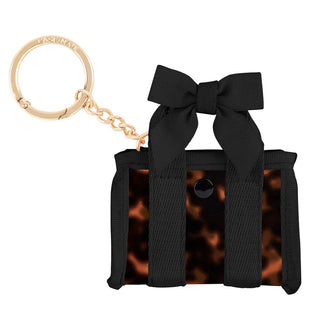 Case-Mate Mini Jelly Tote Bag Keychain & Bag Charm: Tortoiseshell Bow - The Edit LLC