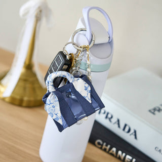 Case-Mate Mini Jelly Tote Bag Keychain & Bag Charm: Tortoiseshell Bow - The Edit LLC