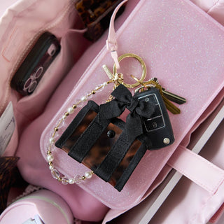 Case-Mate Mini Jelly Tote Bag Keychain & Bag Charm: Tortoiseshell Bow - The Edit LLC