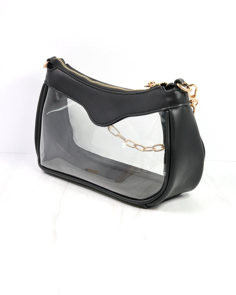 Cassidy Clear Crossbody BLACK: Default - The Edit LLC