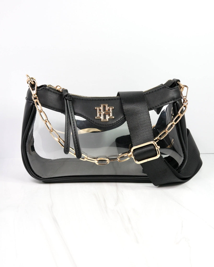 Cassidy Clear Crossbody BLACK: Default - The Edit LLC