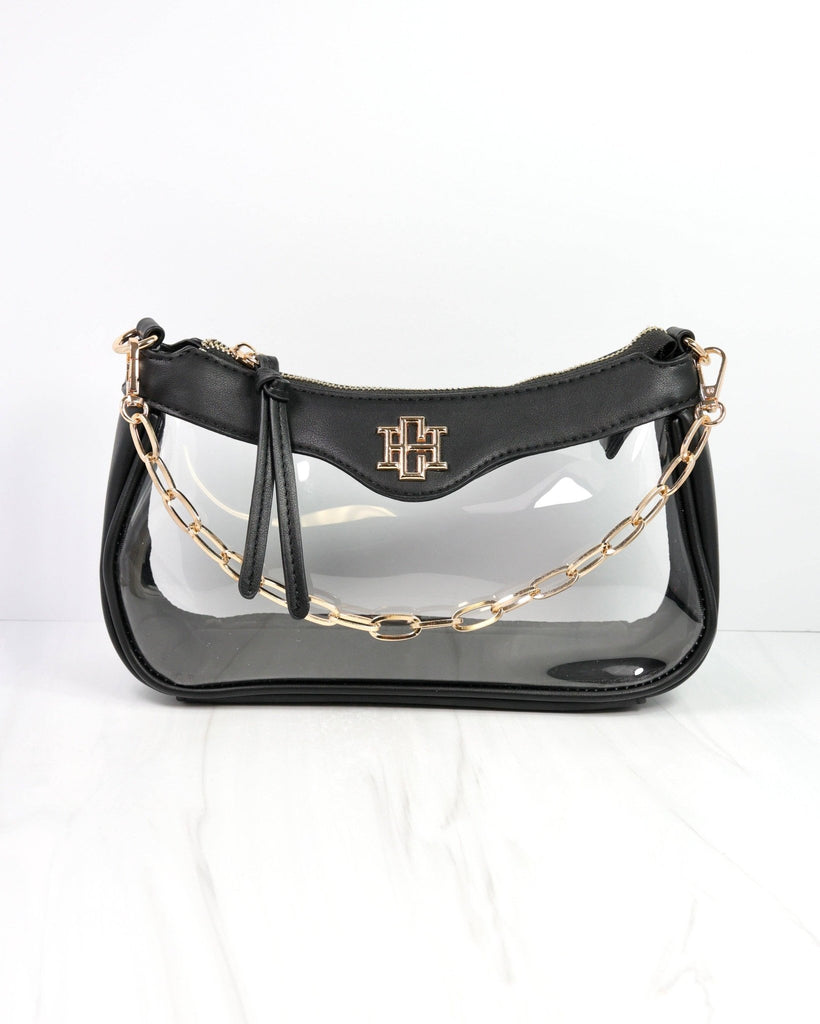 Cassidy Clear Crossbody BLACK: Default - The Edit LLC