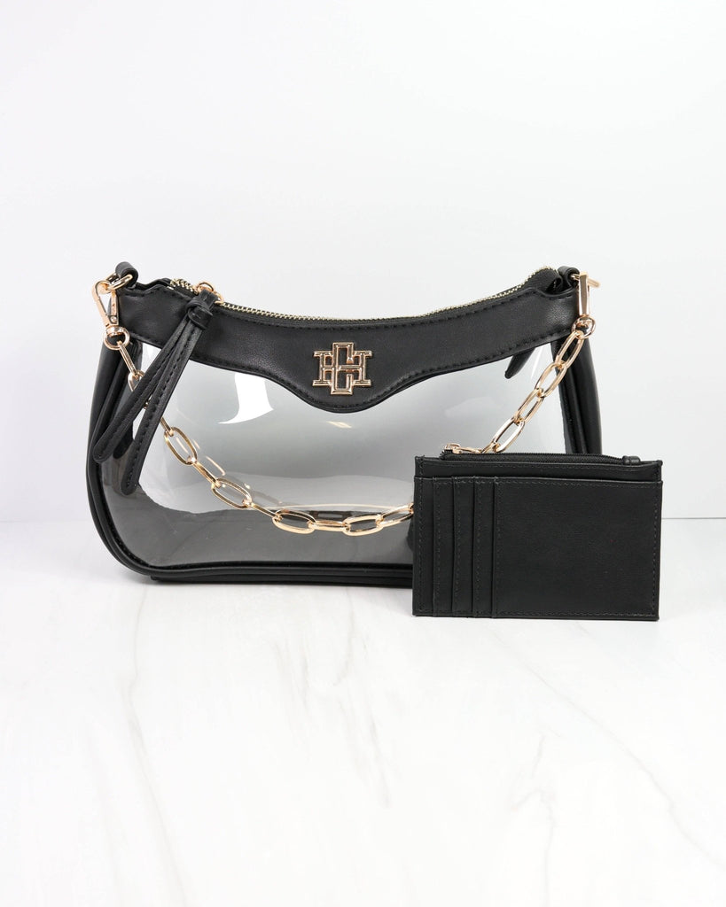 Cassidy Clear Crossbody BLACK: Default - The Edit LLC