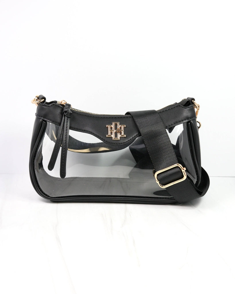 Cassidy Clear Crossbody BLACK: Default - The Edit LLC