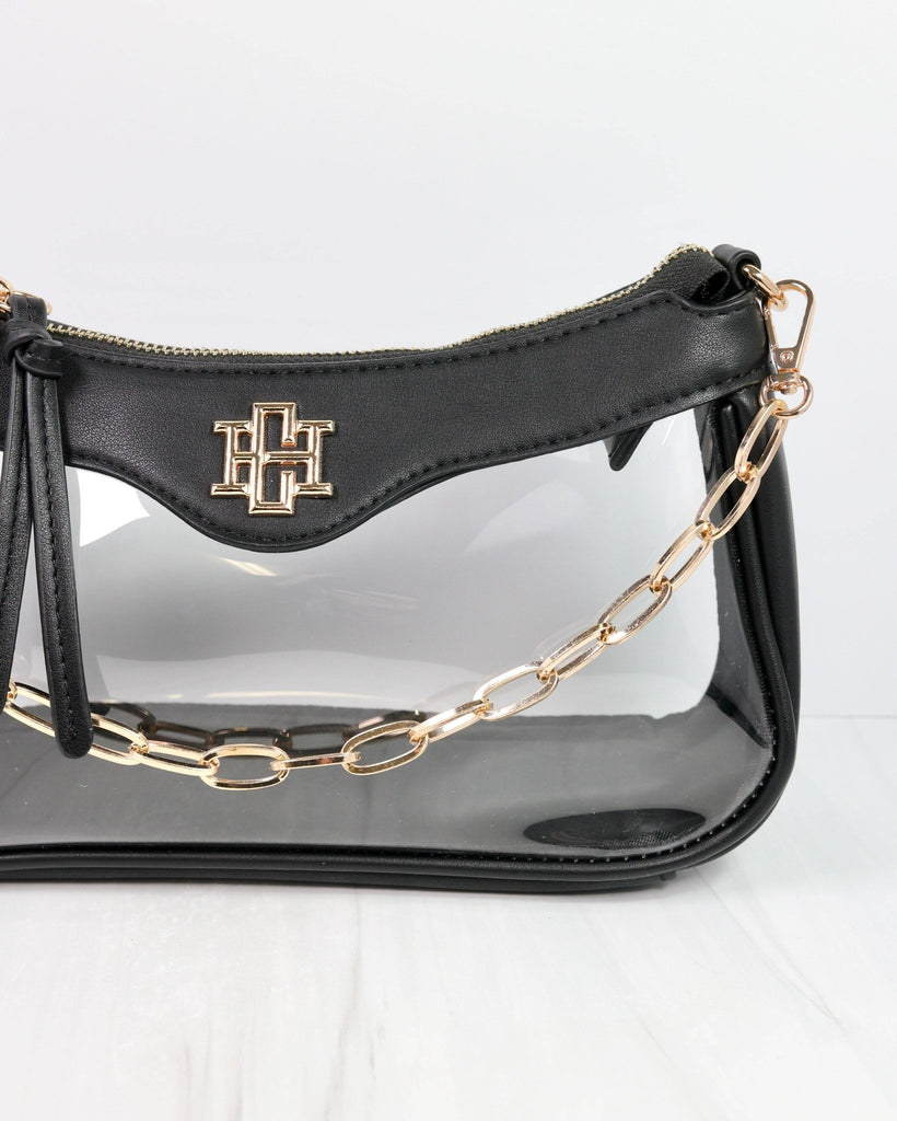 Cassidy Clear Crossbody BLACK: Default - The Edit LLC