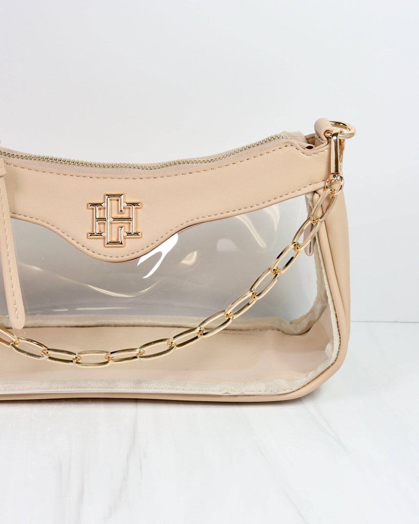 Cassidy Clear Crossbody NUDE: Default - The Edit LLC