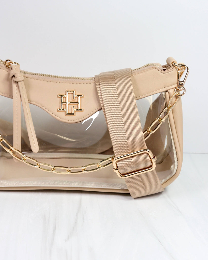 Cassidy Clear Crossbody NUDE: Default - The Edit LLC