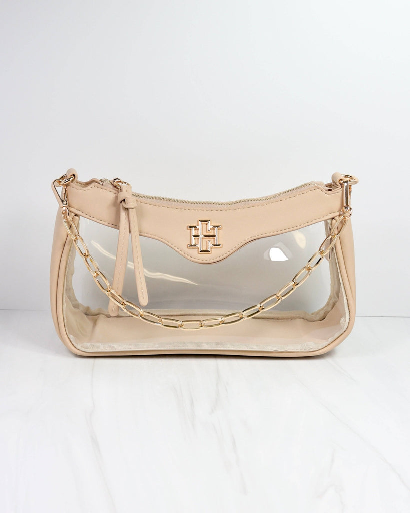 Cassidy Clear Crossbody NUDE: Default - The Edit LLC